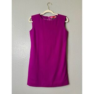 Ungaro Solo Donna Shift Dress Sleeveless Wool Made in Italy Size 4 Small Vintage